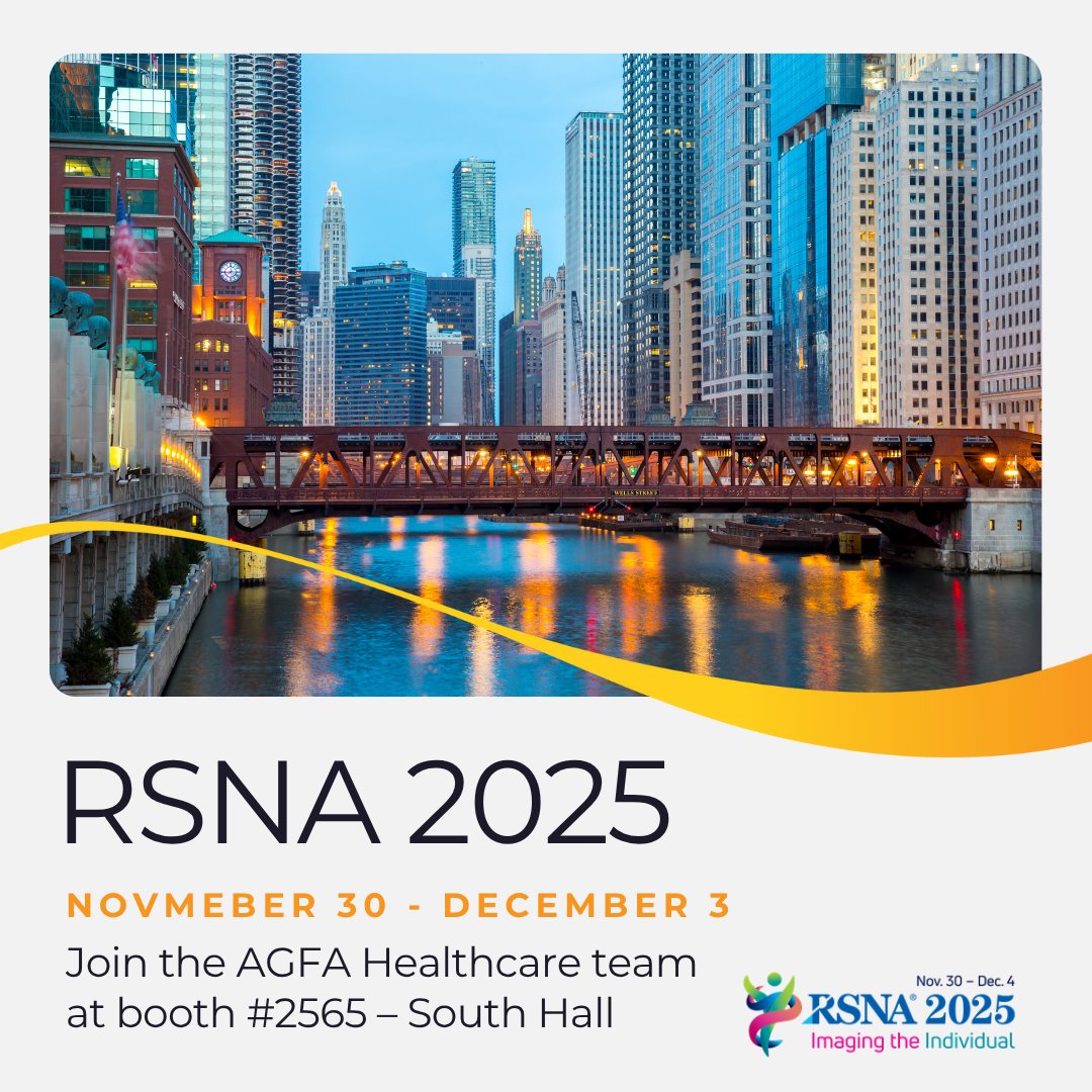 agfahealthcare_'s tweet image. Join us at #RSNA2025 Booth #2565

1:1 Peer Sessions with clinical &amp;amp; IT leaders
Hands-on demos — see “Life in Flow” in action
Lunch &amp;amp; Learn sessions to spark new ideas
Plan your time and connect with our team → okt.to/W6eqEs

#LifeInFlow #EnterpriseImaging