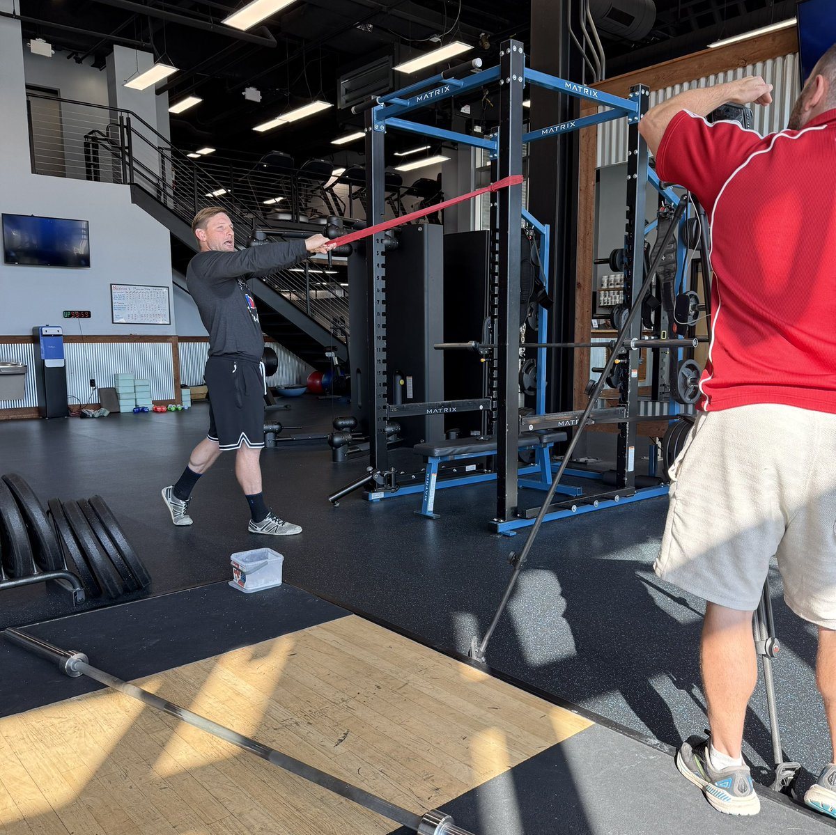 NEUSAWrestling's tweet photo. COMING SOON: 
NEUSAW’s Strength and Conditioning initiative, created by our Strength and Conditioning Director @sonofthebutcher!

Huge thanks to Movement Academy for allowing us to use their facility today, and @DizDerek for shooting/editing the video💪🏻👊🏻 https://t.co/HCp3vTnPCa