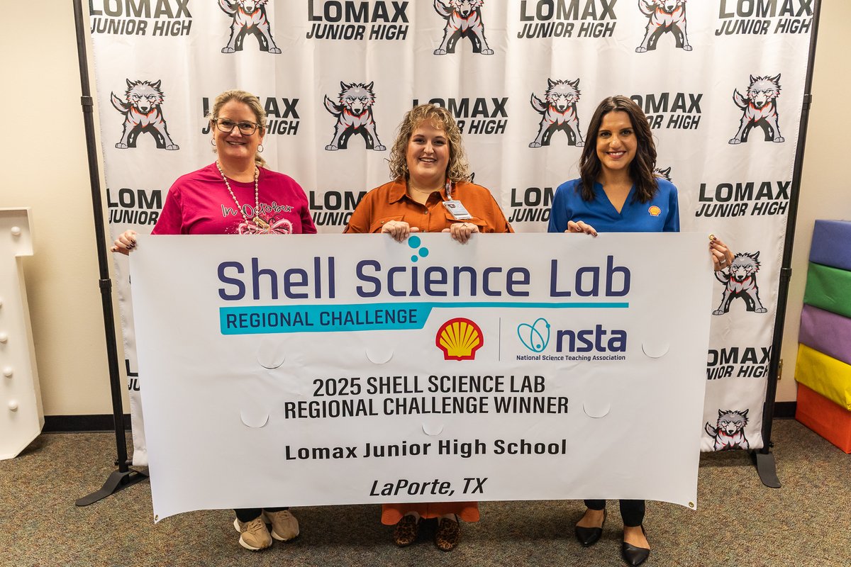 ShellDeerPark's tweet image. This week we met with Kirsti Fontenot to congratulate her on being this year's Shell Science Lab Regional Challenge Winner for her Junior High School. Congratulations to you, Ms. Fontenot! We are proud to see your dedication to students recognized in a big way!