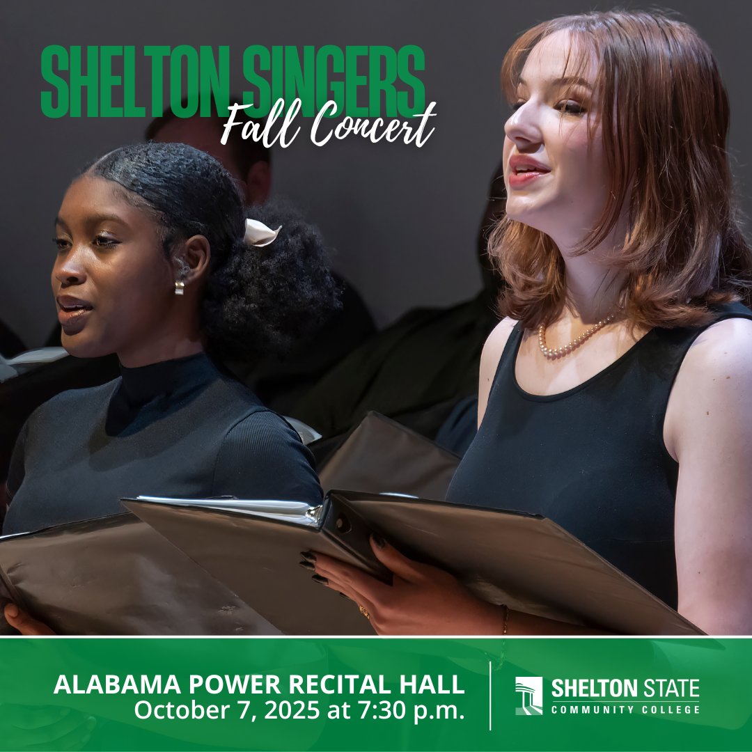 My Shelton State (@sheltonstate) on Twitter photo 🎶 Join Shelton State's Music Department for the Fall Concert, Homeward Bound, on October 7 at 7:30 p.m. in Alabama Power Recital Hall. Free and open to the public! 🎶 Join Shelton State's Music Department for the Fall Concert, Homeward Bound, on October 7 at 7:30 p.m. in Alabama Power Recital Hall. Free and open to the public!