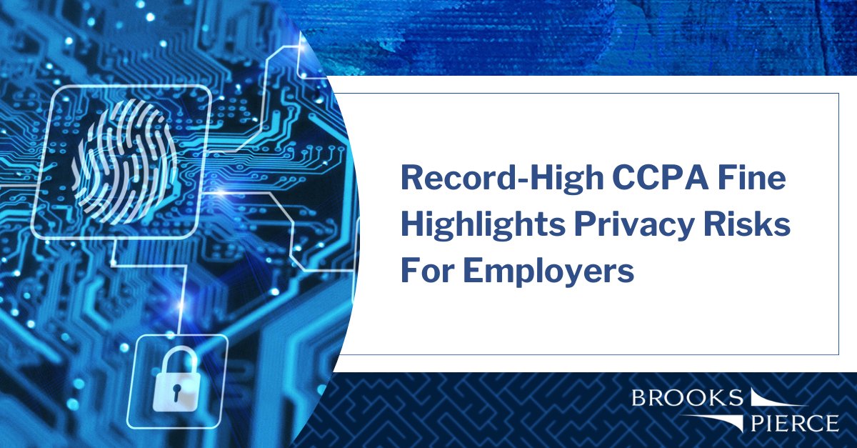 The CCPAB recently announced its largest penalty to date, $1.35 million against the Tractor Supply Company for a series of alleged CCPA violations. Employers should act now to determine if they are subject to the CCPA. Learn more: ow.ly/ZAYb50X6hVn