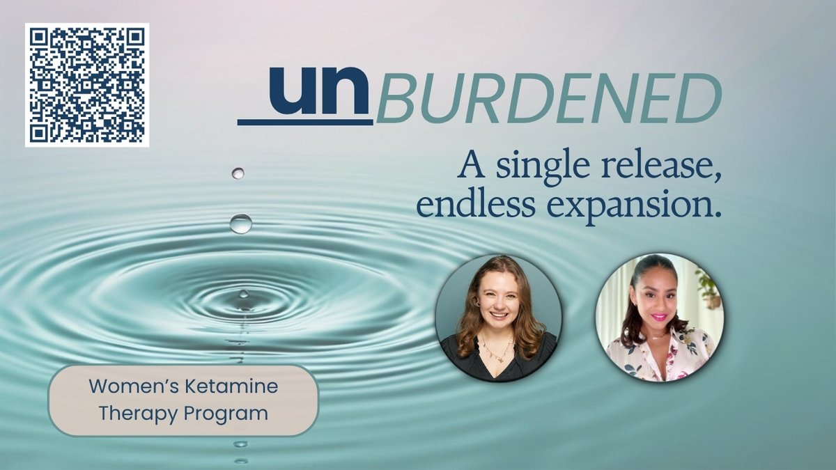 Acheron_Psych's tweet photo. Sharing a program that might resonate.

Unburdened: 4-week women’s program (blends Ketamine-Assisted Psychotherapy, restorative practices &amp; community healing)

Free info session (Mon, Oct 6 - Zoom)
Sign up within 24 hrs, get $100 off program fee https://t.co/b8QQ9241WK