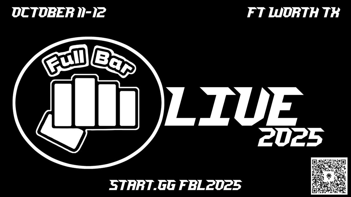 SquiiddPope's tweet image. Just a reminder that next week is @FullbareS Full Bar live!  If you’re in the north Texas area or are visiting,  sign up using the QR code in the image!