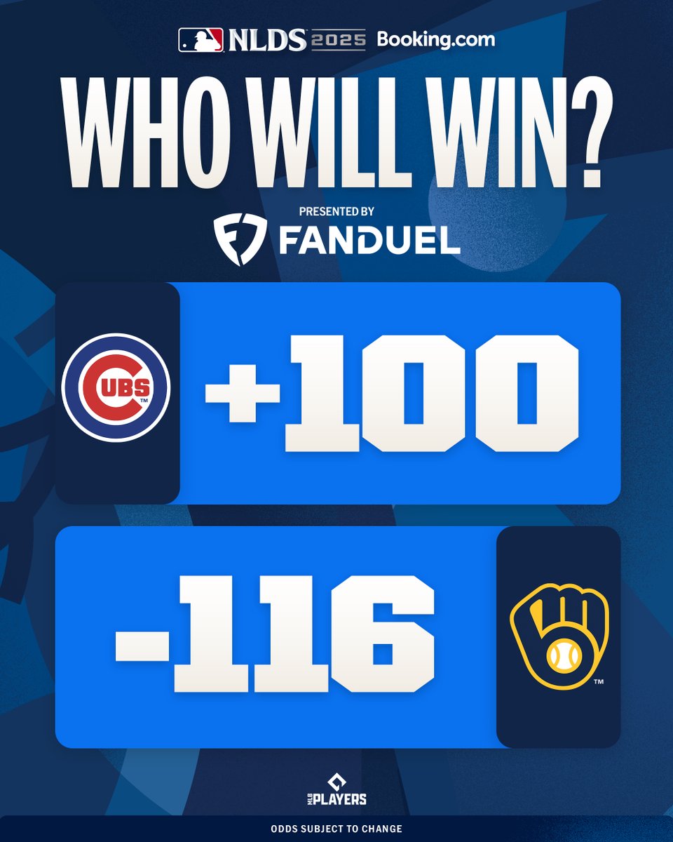 Who will take the NLDS edition of the I-94 series?

Odds via <a href="/FDSportsbook/">FanDuel Sportsbook</a>