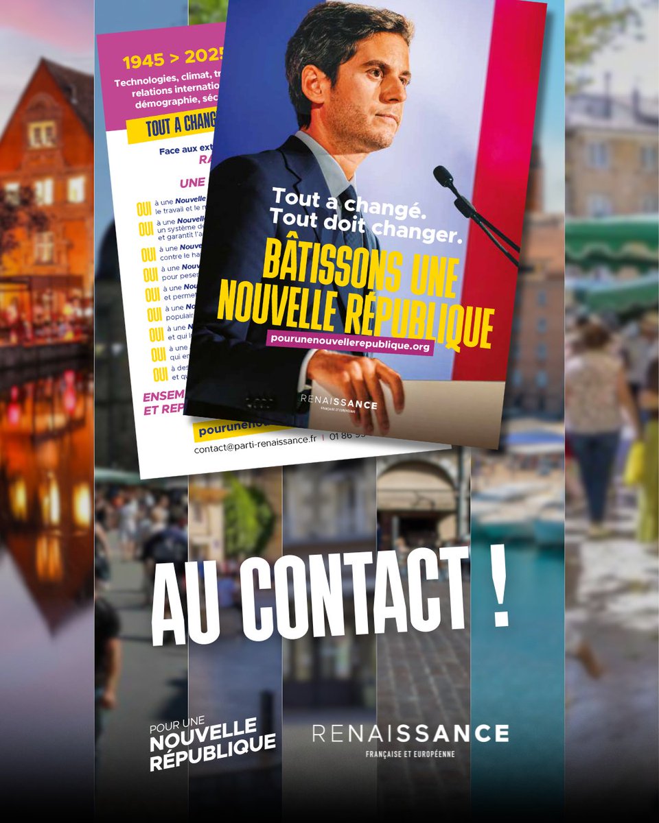 Au contact. Ce week-end, découvrez notre nouveau tract sur tous les marchés de France ! 🇫🇷