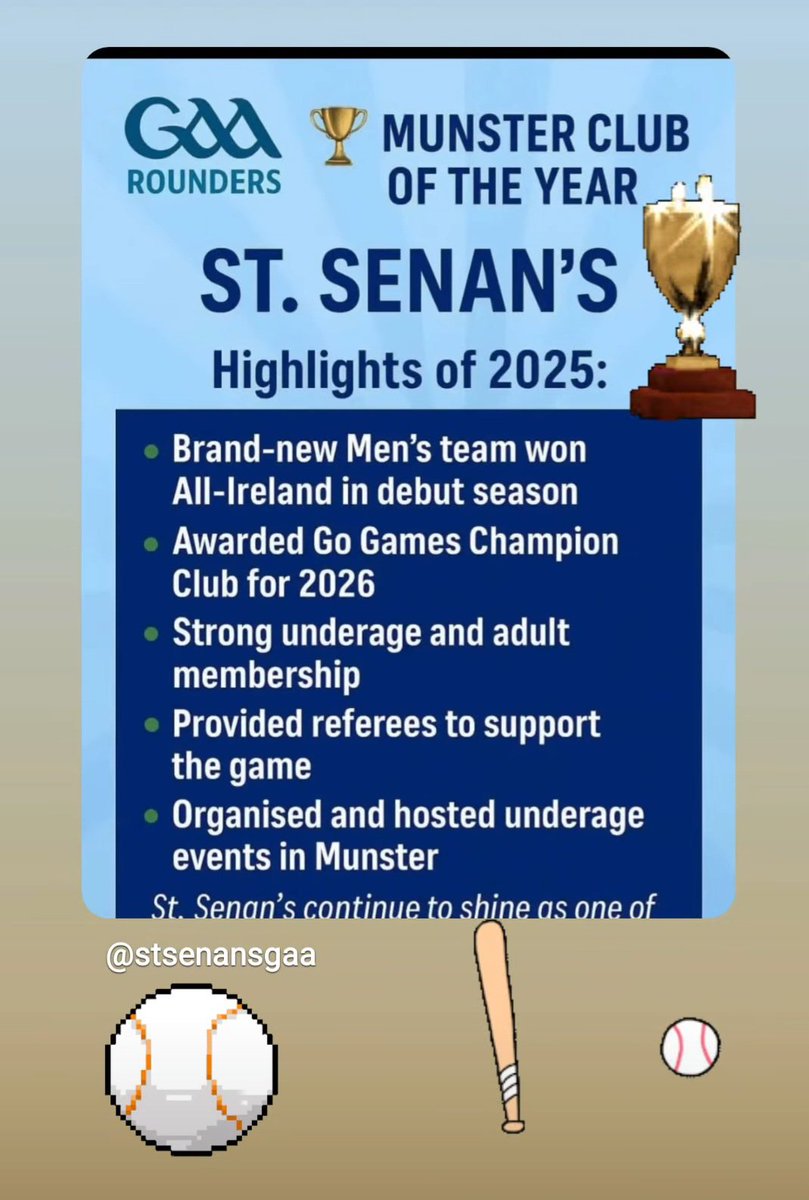 StSenansGAA1's tweet photo. Fantastic news for our club! 
@GAARoundersoffi #gaa https://t.co/xctKbf4ye4