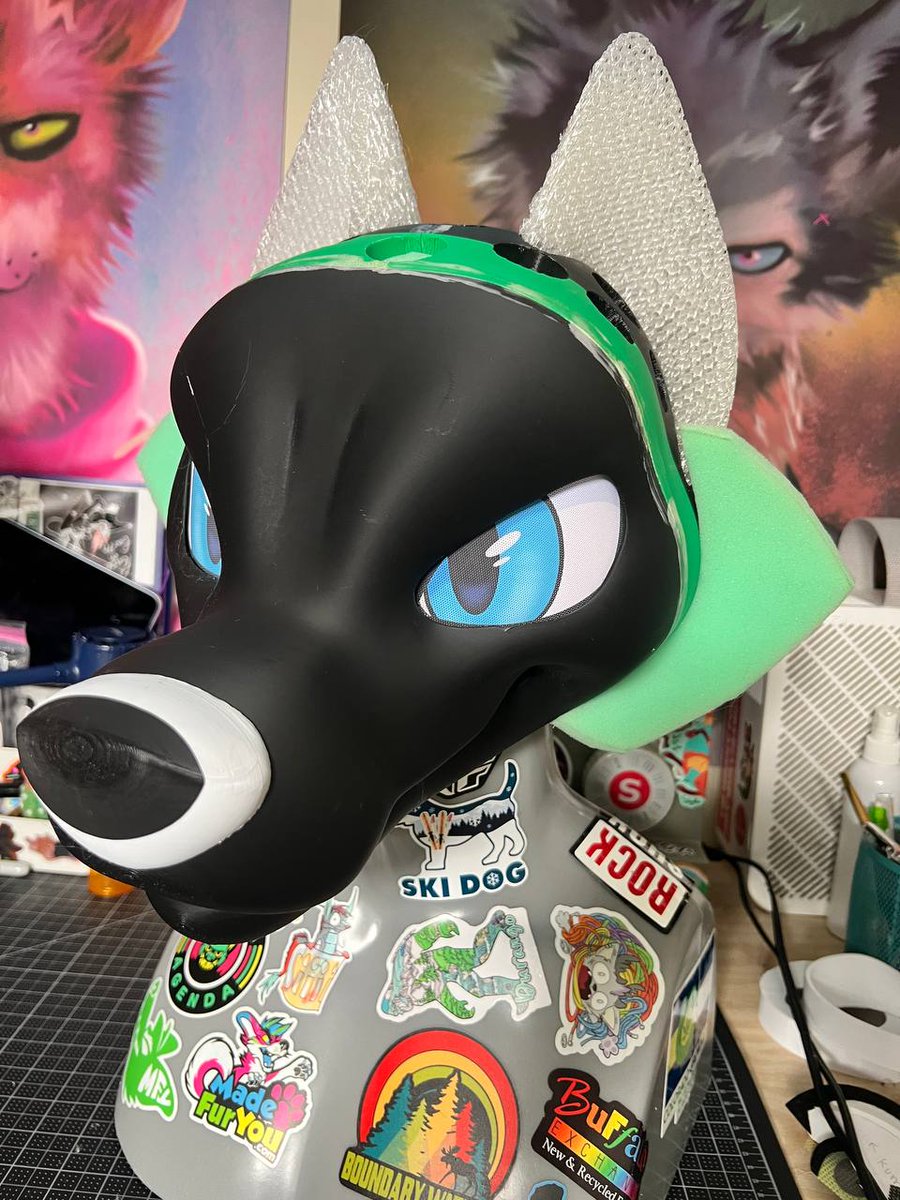 gnaws's tweet photo. Had a client drop out of their slot due to a discontinued fur, so I am looking to take on a commission using this Mixedcandy 3D Printed Wolf Kit headbase

https://t.co/twAhJtvZwl
(Eye color can be changed) 
❤️ + 🔁 appreciated :3
#FursuitFriday https://t.co/5gML71hpg0
