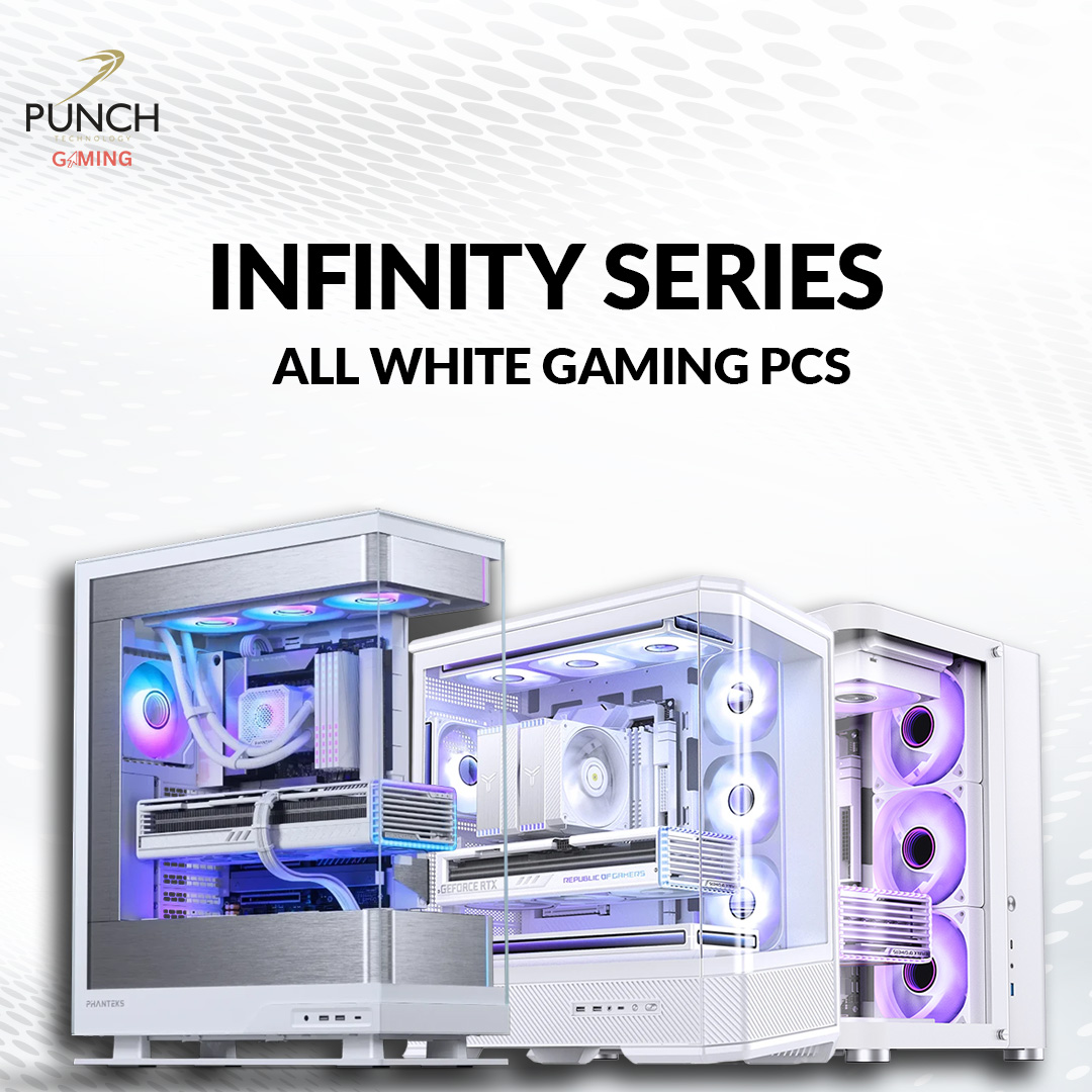 Elegant aesthetics meets powerful gaming performance with the Infinity Series from Punch Technology. Make a statement with these all white systems, whether you're kitting out your gaming room or an entire esports suite

❄️ punchtechnology.co.uk/all-white-gami…