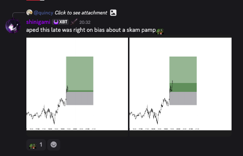 shinigamiXBT's tweet photo. bacc on track baby

prime me would've recovered the 100k L of frozen funds on this move but we never hit prime we're constantly evolving twin https://t.co/vLCNj4UhYc