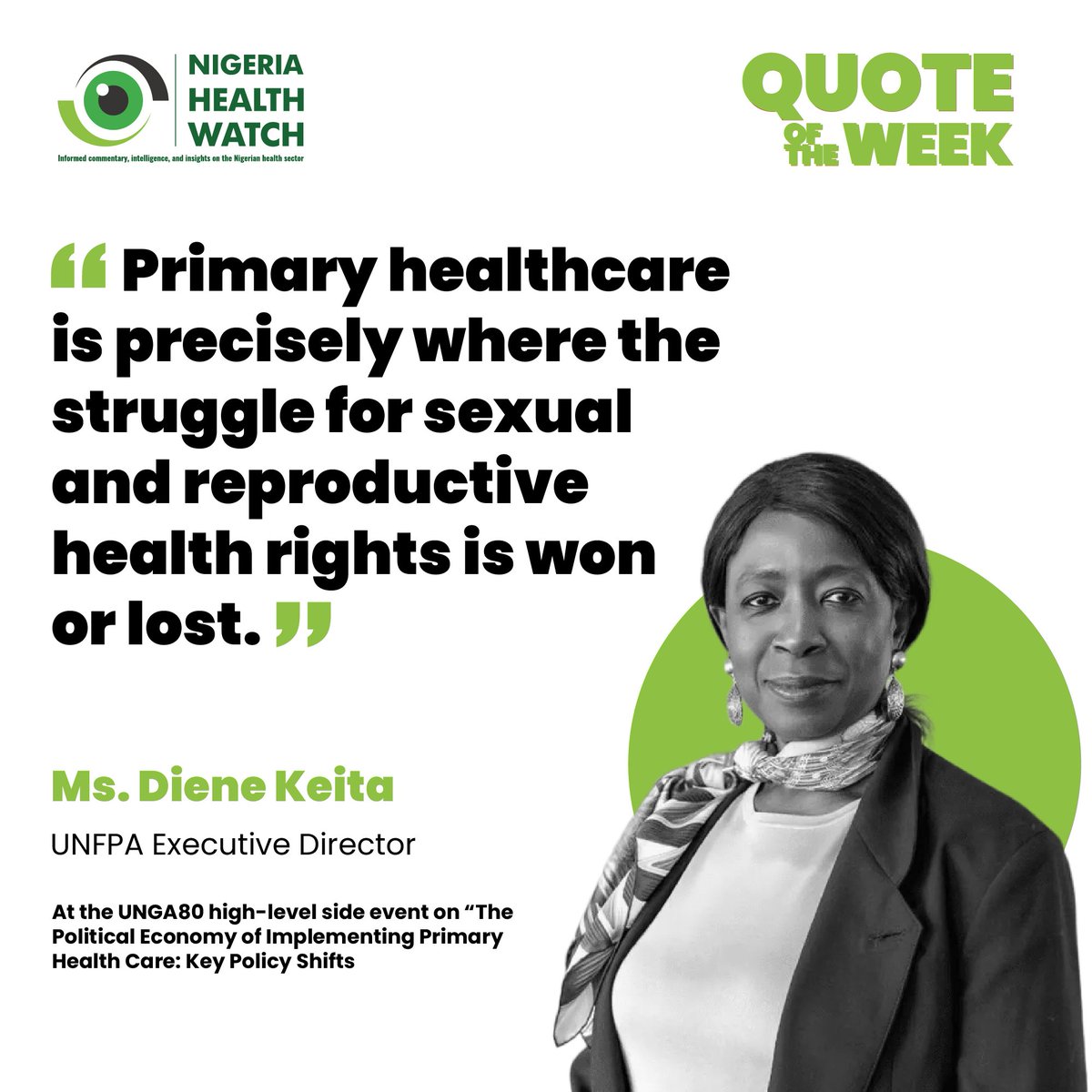 #NHWQUOTEOFTHEWEEK

Strong primary healthcare benefits everyone, everywhere, every day.

When #PHCs are robust, communities thrive, resilience is fortified, and women can access essential reproductive and maternal services with dignity, confidence, and equity.
#KnowYourPHC