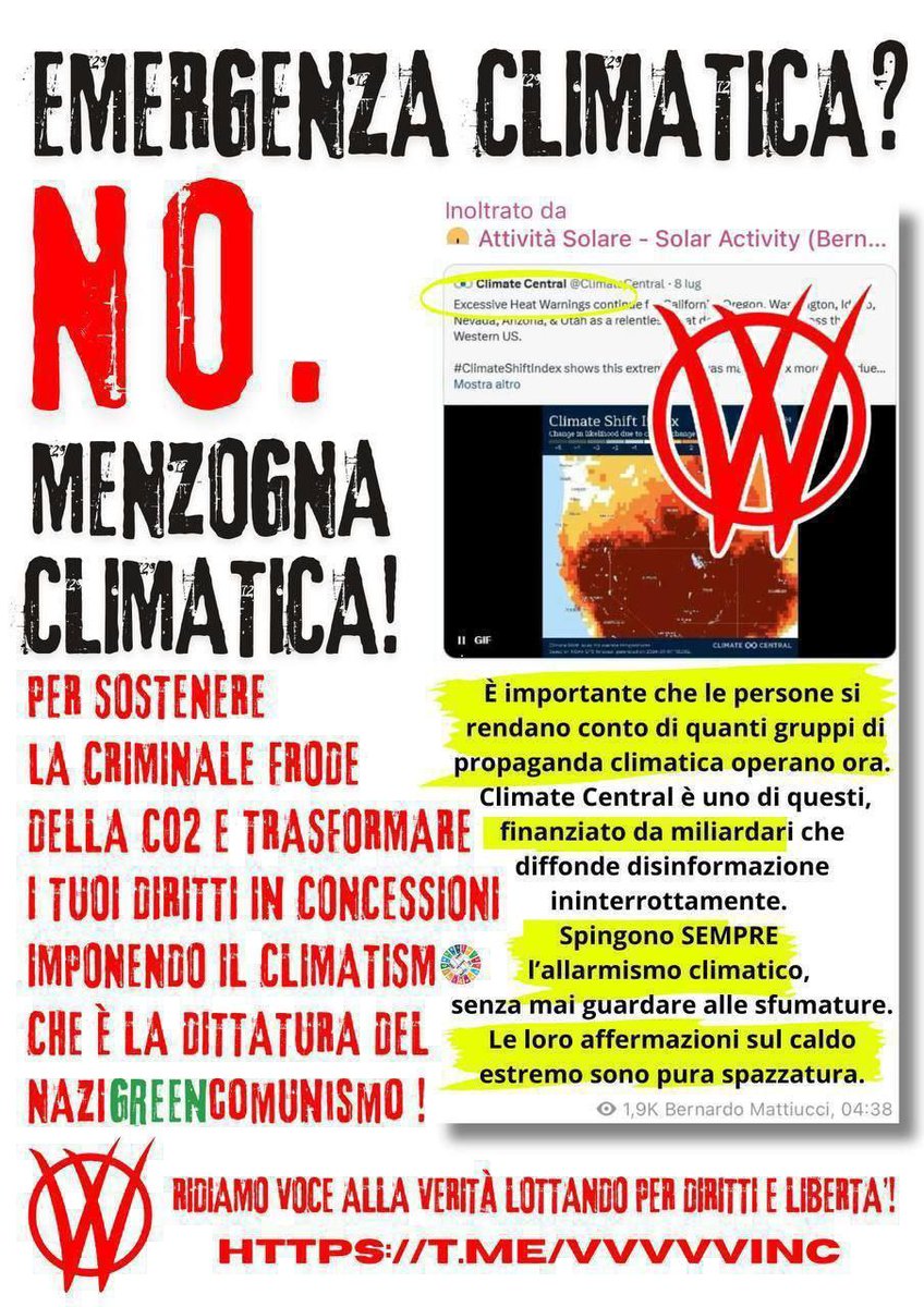 PARLA CON GUERRIERO  #V_V  CHE TI SPIEGA PERCHÈ LOTTIAMO E COSA FARE PER LOTTARE ANCHE TU

OGGI
Venerdì #03ottobre

h 17:00 🇮🇹 Italiano
h 19:00 🇫🇷 Français
h 20:00 🇮🇹 Italiano
h 21:00 🇮🇹 Italiano

t.me/+RpSTxOYoq2Q0Z…