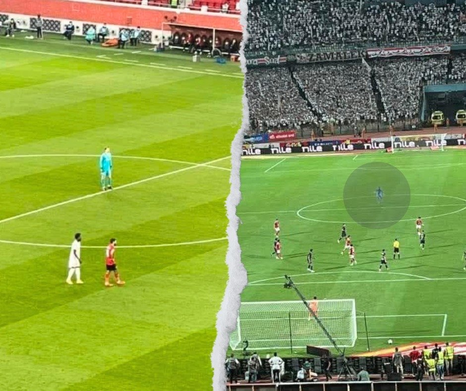 فاكرين لما قابلنا البايرن في كأس العالم وجمهور الزمالك كان بيحفل علينا بصورة نوير دي .. وغلبنا نفهمهم إنه بيعمل كده دايما، الحركة دي جزء من استراتيجية لعب البايرن مش استهزاء بالأهلي.
أهو الشناوي كان واقف نفس الوقفة قصاد الزمالك😂
