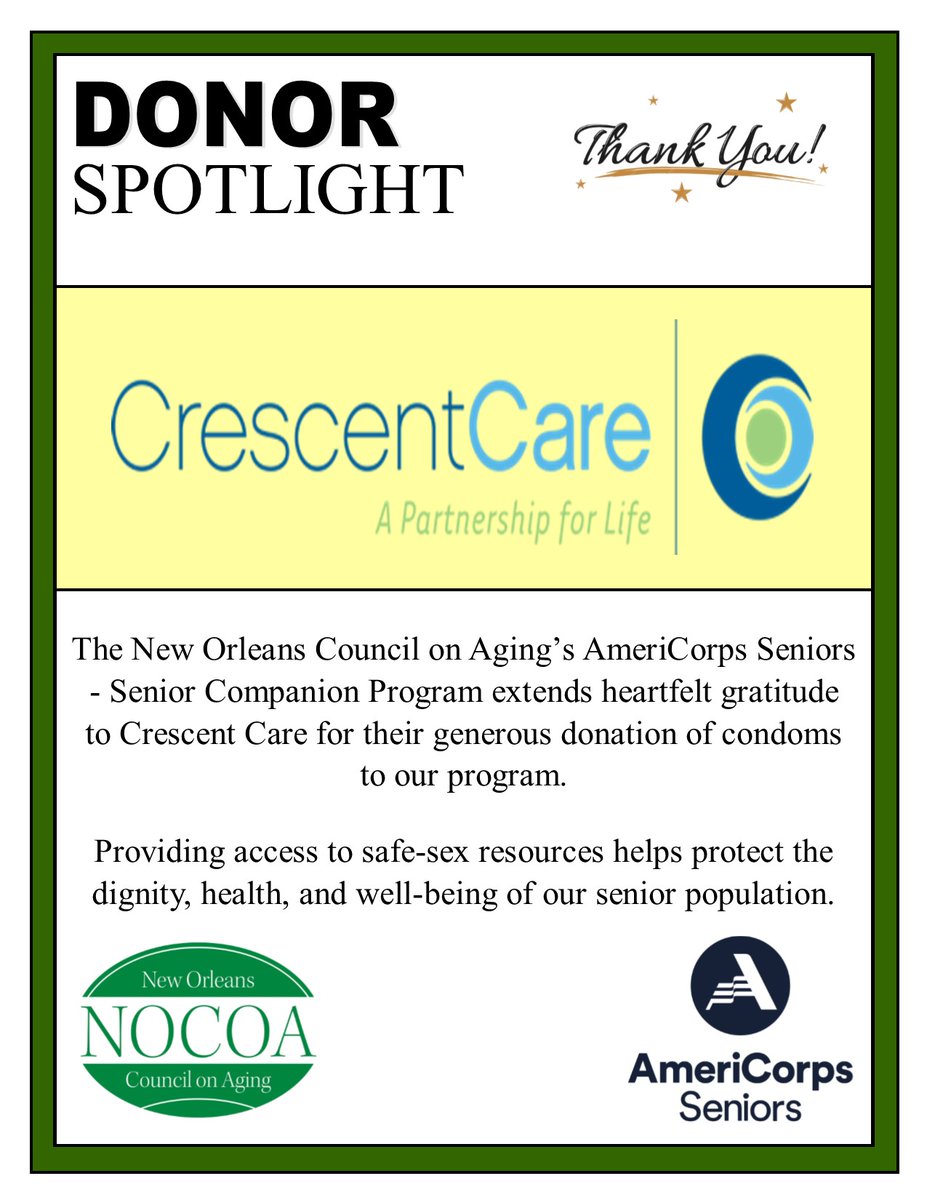 nocoa2015's tweet image. #CrescentCare  #AmericorpsSeniorsDirectorsofLousiana #SCPNewOrleans