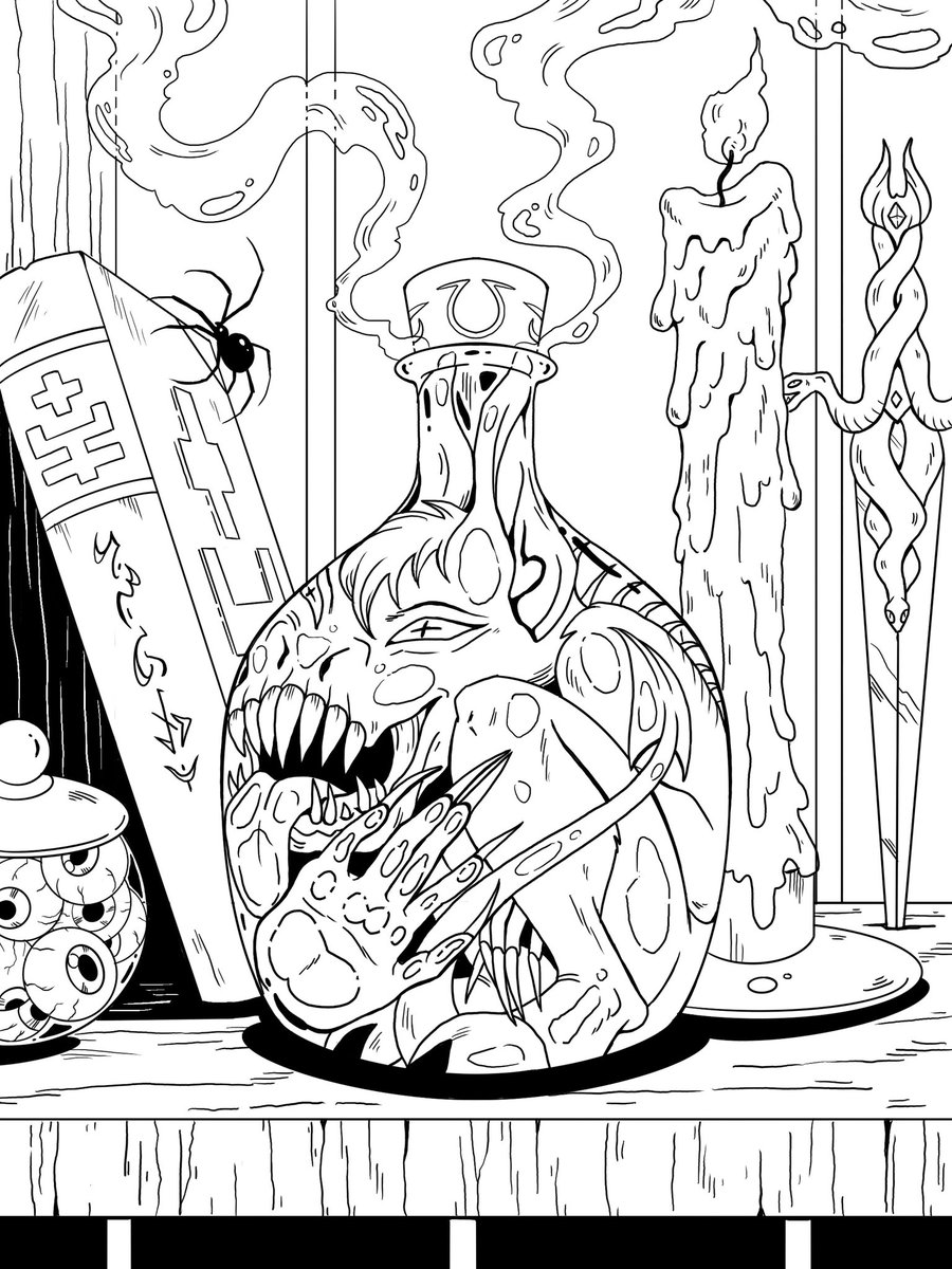 🔮WIZTOBER DAY 3: DEMON IN A BOTTLE🔮
<a href="/FRWCCouncil/">ForgottenCouncil</a> <a href="/ForgottenRunes/">Forgotten Runes Wizard's Cult</a>