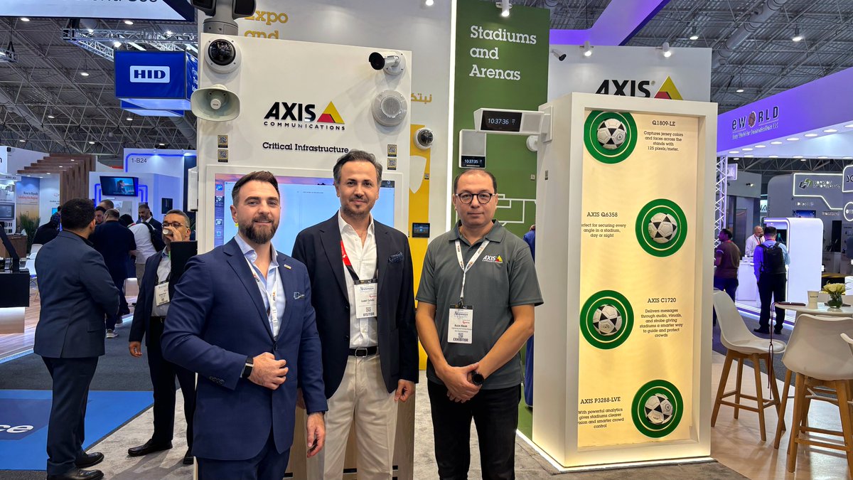 Nevalabs's tweet photo. At @intersecksa Nevalabs met with Assim Khedr, Samer Akkad, Meraj Khan & Fadel Al Shaarawi from @AxisIPVideo.
We’re excited to explore future technology partnerships with Axis.
#Nevalabs #RecognizeTheFuture #AI #SmartCities #SafeCities #IntersecKSA2025 #AxisCommunications https://t.co/elL7pbgAv5