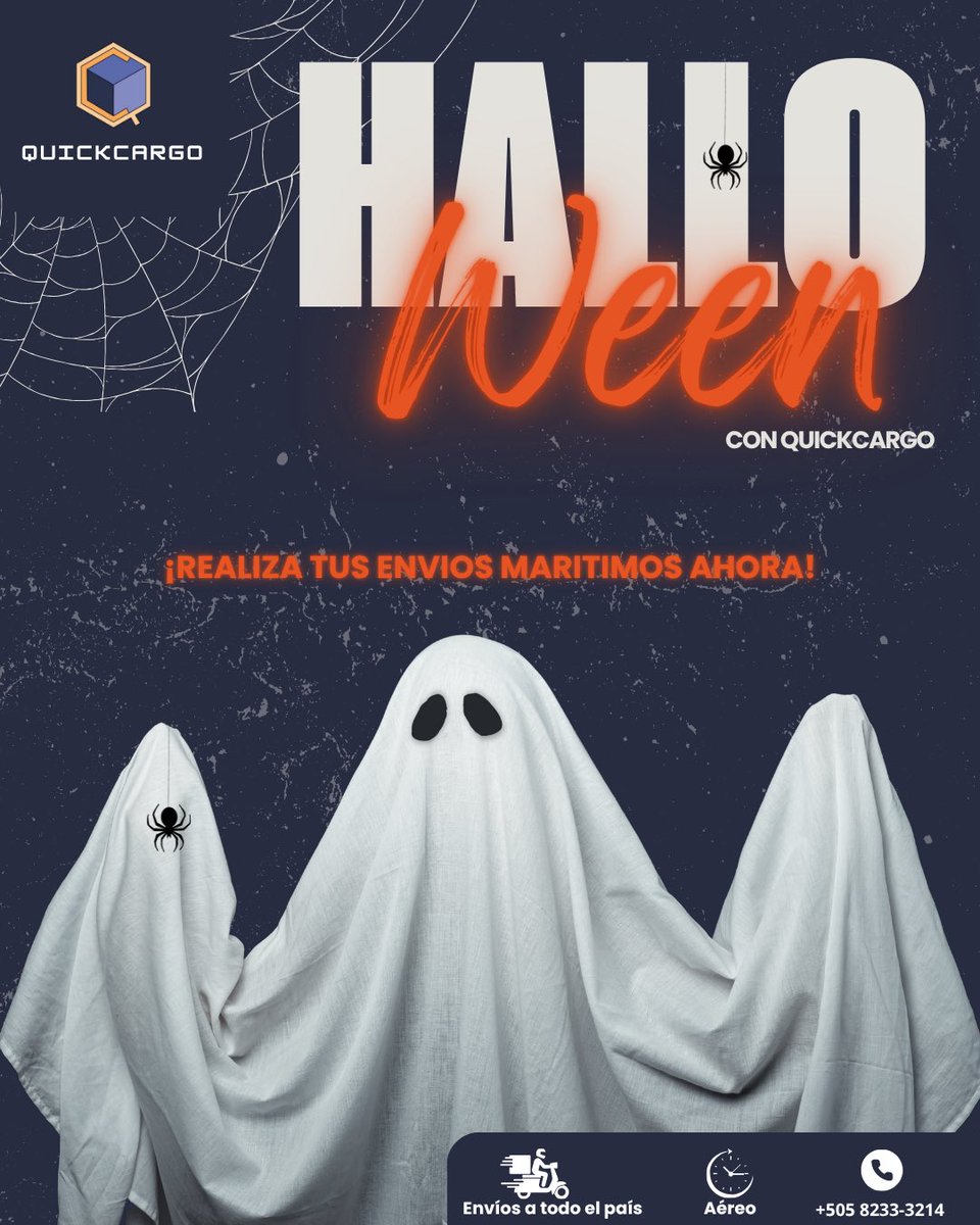 Quickcargo_'s tweet image. 🕷️✨ ¡Trae todo lo de Halloween con QuickCargo! 📦🚢
Tus disfraces, decoraciones y dulces llegan seguros y a tiempo 🎃🦇

#QuickCargo #Halloween #EnviosSeguros #TrickOrShip