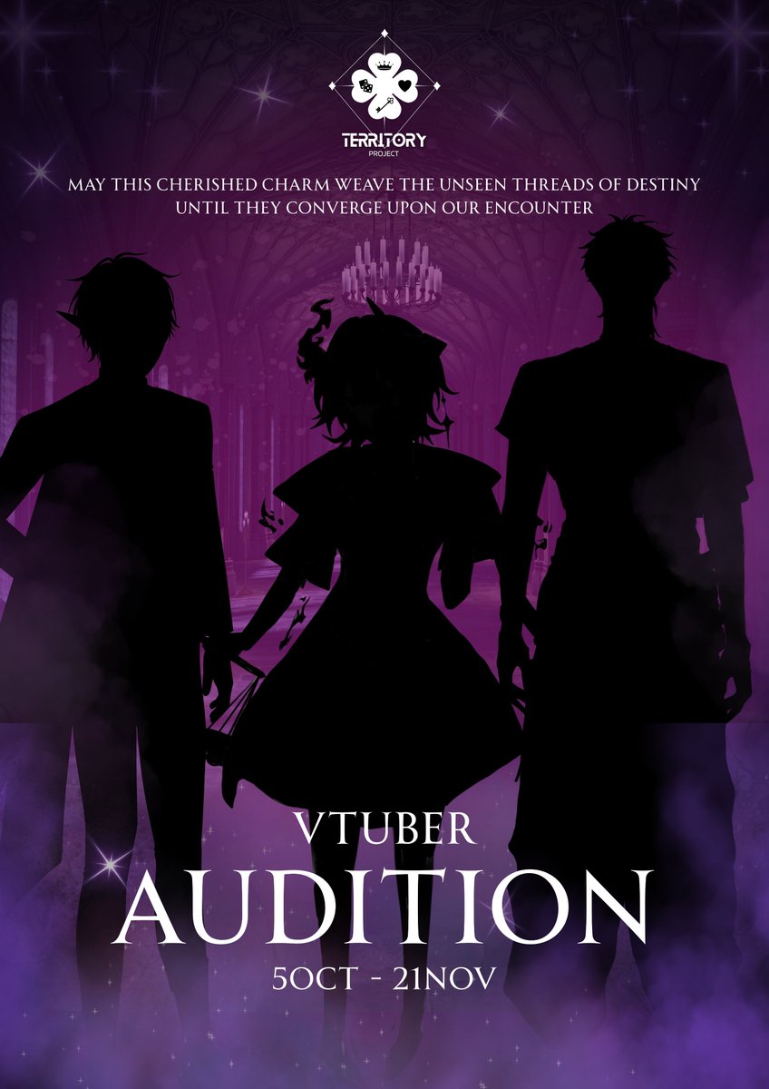 TerritoryVtuber's tweet photo. ประกาศ ประกาศ!!
Territory Project เปิด Audition Vtuber แล้วน้าาา~ 
เปิดรับสมัครตั้งแต่วันนี้ - 21 พฤศจิกายน 2025

ส่งข้อมูลผู้สมัครได้ที่ : https://t.co/AI6xucuXM6

สอบถามข้อมูลเติมได้ที่
X : @Manager_TRR
Page : https://t.co/JpmAhxwD6I
#VtuberTH #vtuberaudition #Territoryproject https://t.co/Dg8Qfx0Alo