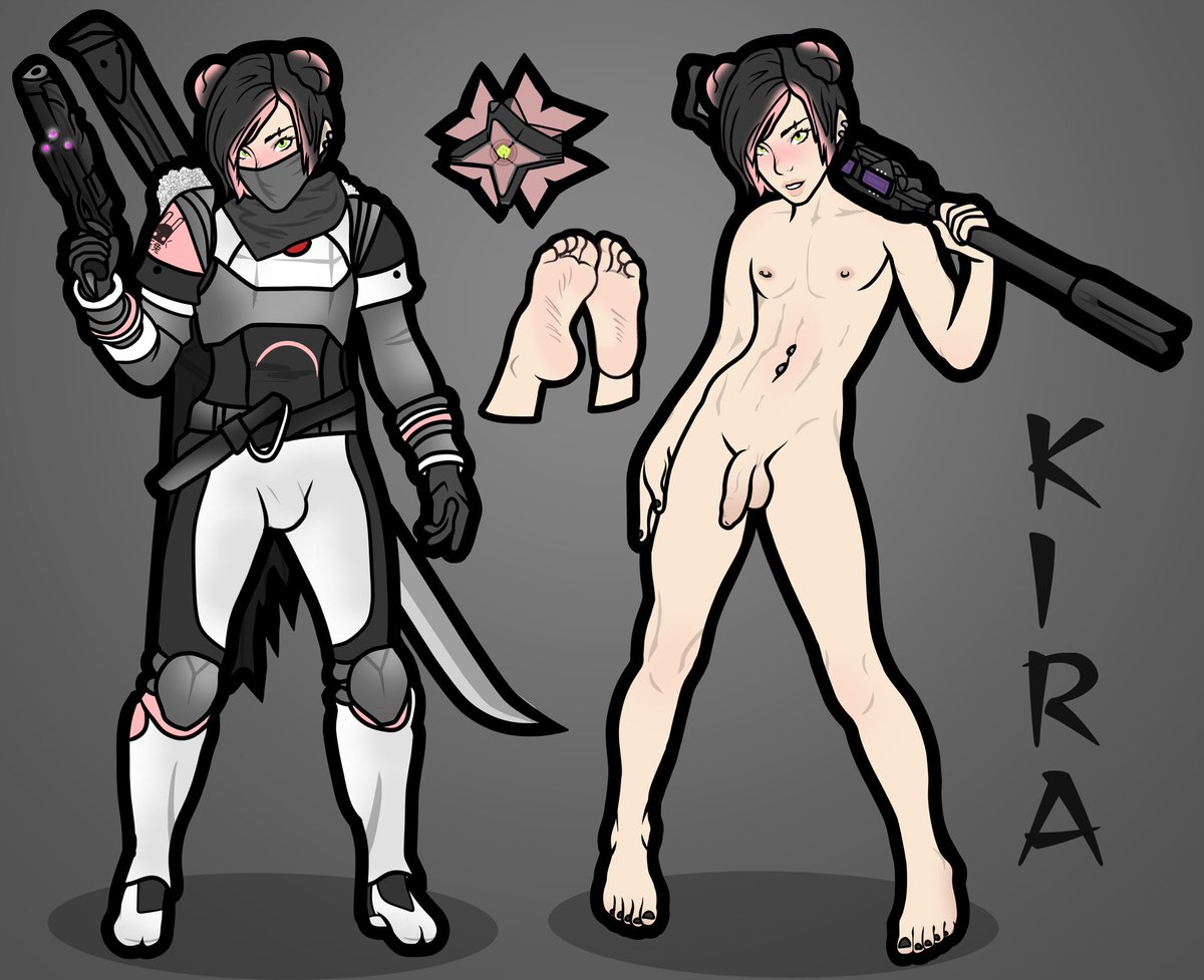 Old art of my Japanese femboy Destiny guardian.