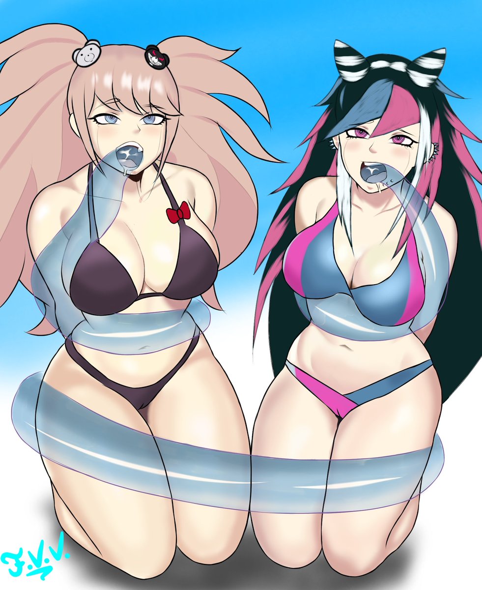 Comisión, #JunkoEnoshima #IbukiMiofa #danganronpa #Slime 😸