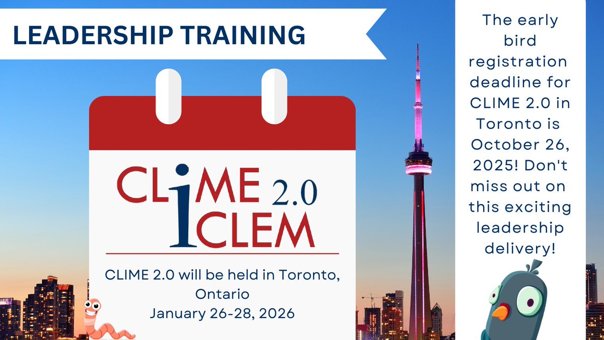 Don’t miss out! Our leadership training course CLIME 2.0 early-bird deadline is October 26, 2025. Build essential leadership skills, learn from experienced mentors and connect with peers from across the country! Secure your spot today &amp; save! came-acem.ca/professional-d…

#Leadership