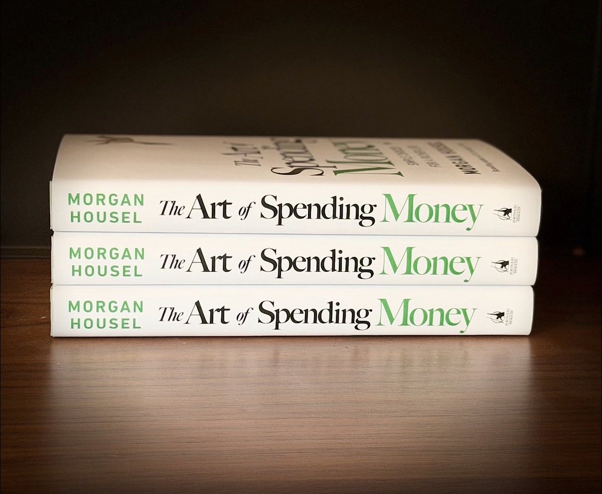 morganhousel's tweet image. My new book The Art of Spending Money is out now.

You can buy it here: morganhousel.com/aosm

I hope you enjoy reading it as much as I enjoyed writing it.