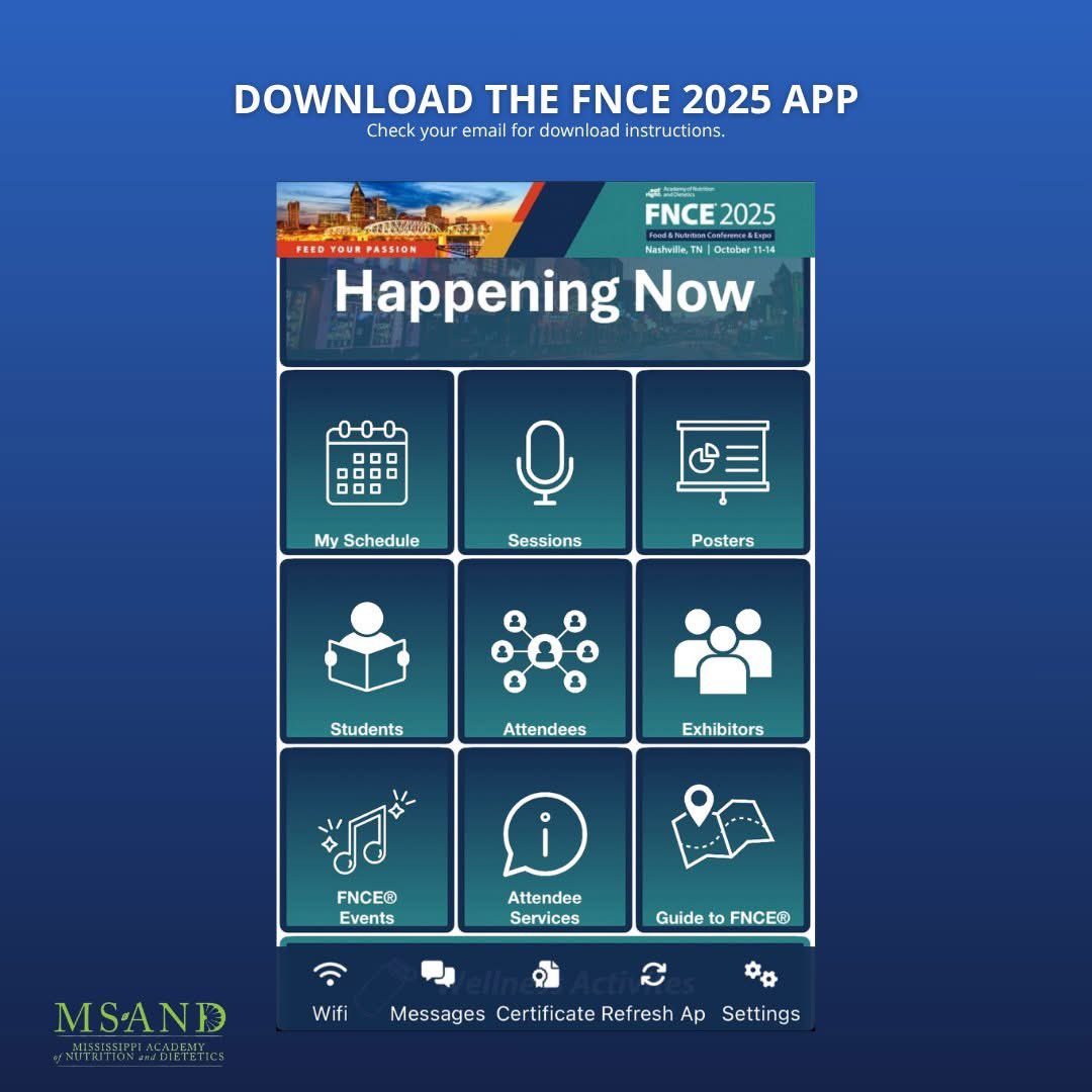 Mississippi Academy of Nutrition and Dietetics tweet media