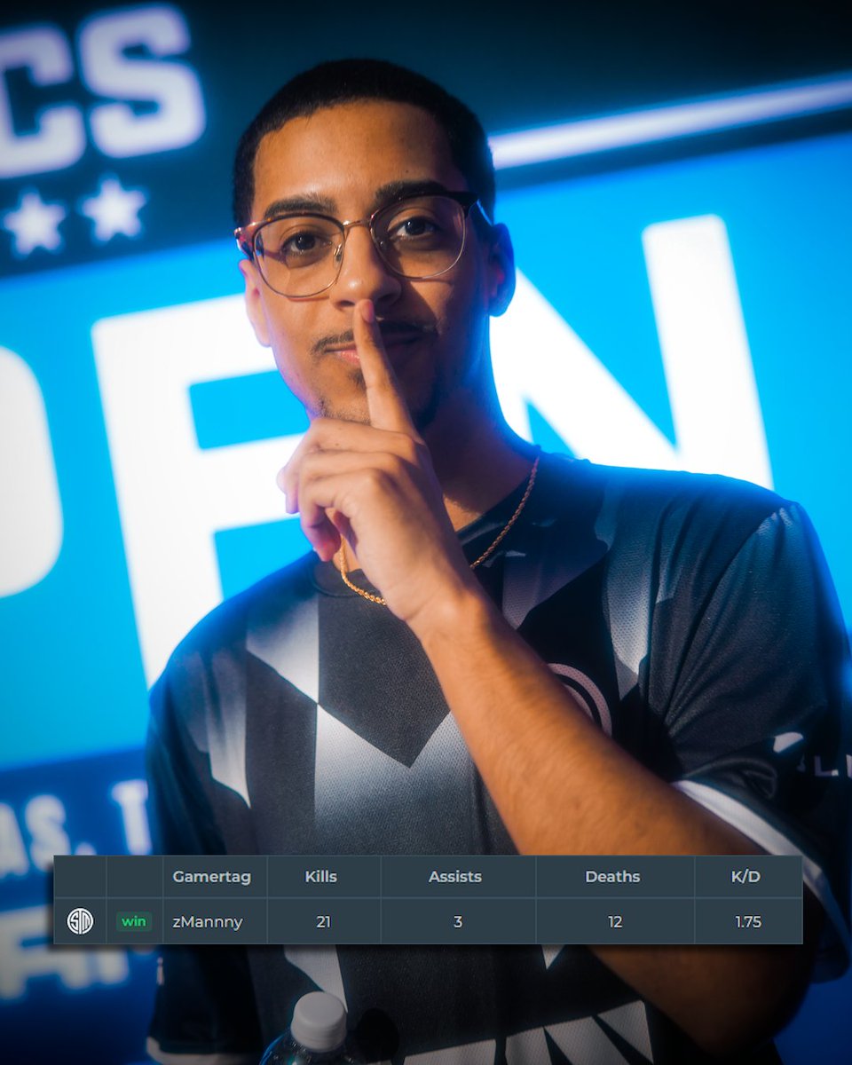 TSM's tweet image. The X-Factor 🤫

@zMannnny is just getting started at the Charlotte Major.
