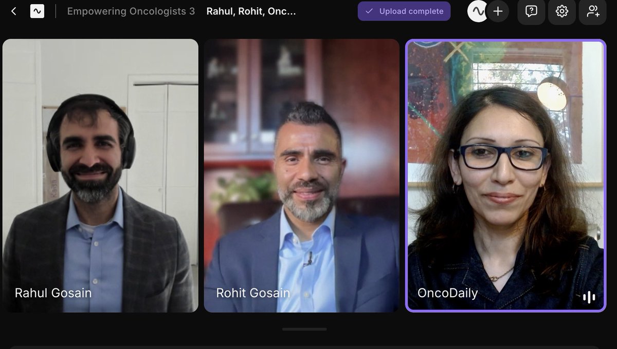 Jasmine Kamboj, MD, FASCO (@jasminekambojmd) on Twitter photo Thanks <a href="/OncBrothers/">Oncology Brothers</a> for a delightful conversation this morning. 
Your efforts are spectacular. 
<a href="/DrSGraff/">Stephanie Graff, MD, FACP, FASCO</a> - I asked (my husband actually asked this question)- if there is an oncology sister? And your name was mentioned on the podcast, haha!!
Also, Dr Rahul Gosain has received Thanks <a href="/OncBrothers/">Oncology Brothers</a> for a delightful conversation this morning. 
Your efforts are spectacular. 
<a href="/DrSGraff/">Stephanie Graff, MD, FACP, FASCO</a> - I asked (my husband actually asked this question)- if there is an oncology sister? And your name was mentioned on the podcast, haha!!
Also, Dr Rahul Gosain has received