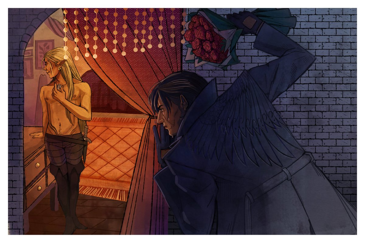 Will 🧸 | COMMS OPEN📌 (@wng0re) on Twitter photo experimental commission for <a href="/Andrastesboobs/">Butch Alistair Truther 🔻</a> wanted to do crazy stuff with composition 🐦⬛#DragonAge experimental commission for <a href="/Andrastesboobs/">Butch Alistair Truther 🔻</a> wanted to do crazy stuff with composition 🐦⬛#DragonAge