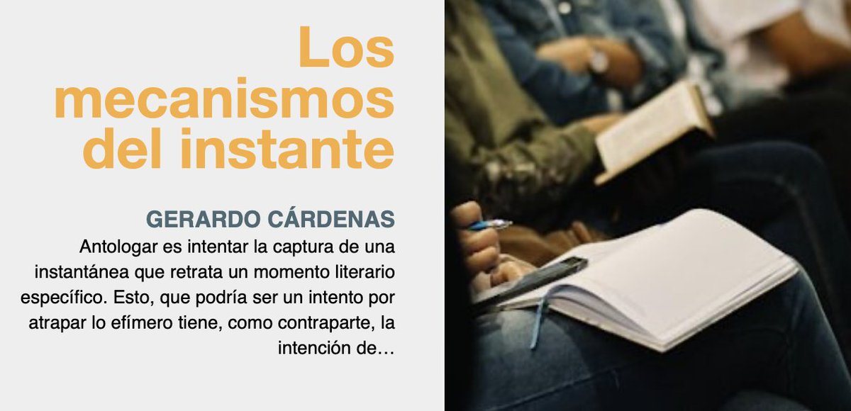 "Debajo y por detrás de esos actos de autoritarismo cultural, de esa xenofobia, de esas órdenes ejecutivas y decretos, el español sigue hablándose, escribiéndose y publicándose." Un texto de Gerardo Cárdenas literalmagazine.com/los-mecanismos…