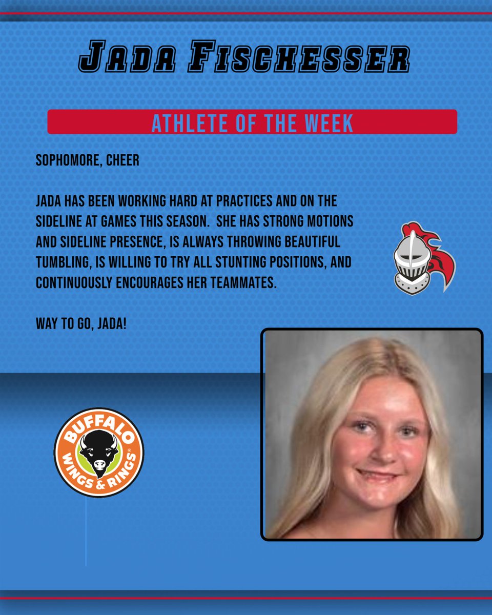 Check out our Athletes of the Week!