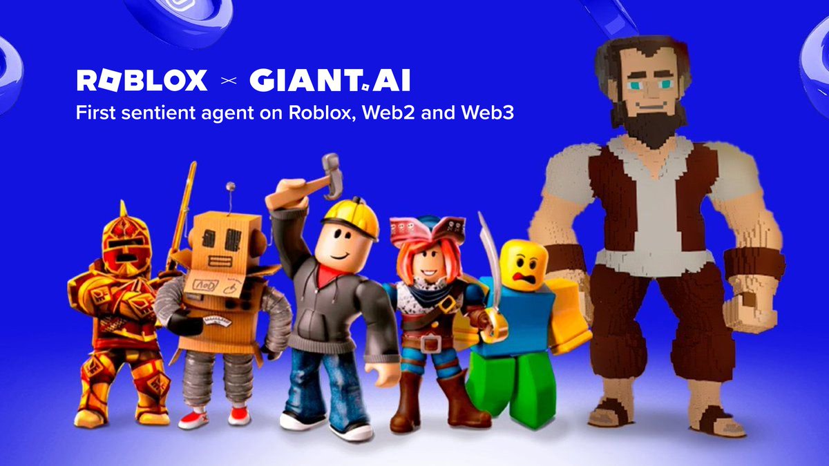 ispolink's tweet image. Announcement: Friendly Giant AI Agent is born on X!

 @GiantAI_agent is marking it&apos;s presence on  with its own dedicated X account! Let&apos;s give him a follow 🙌

🤖This is a crucial step on launching a mighty &amp;amp; Interoperable agent living on Roblox, Web2 and Web3