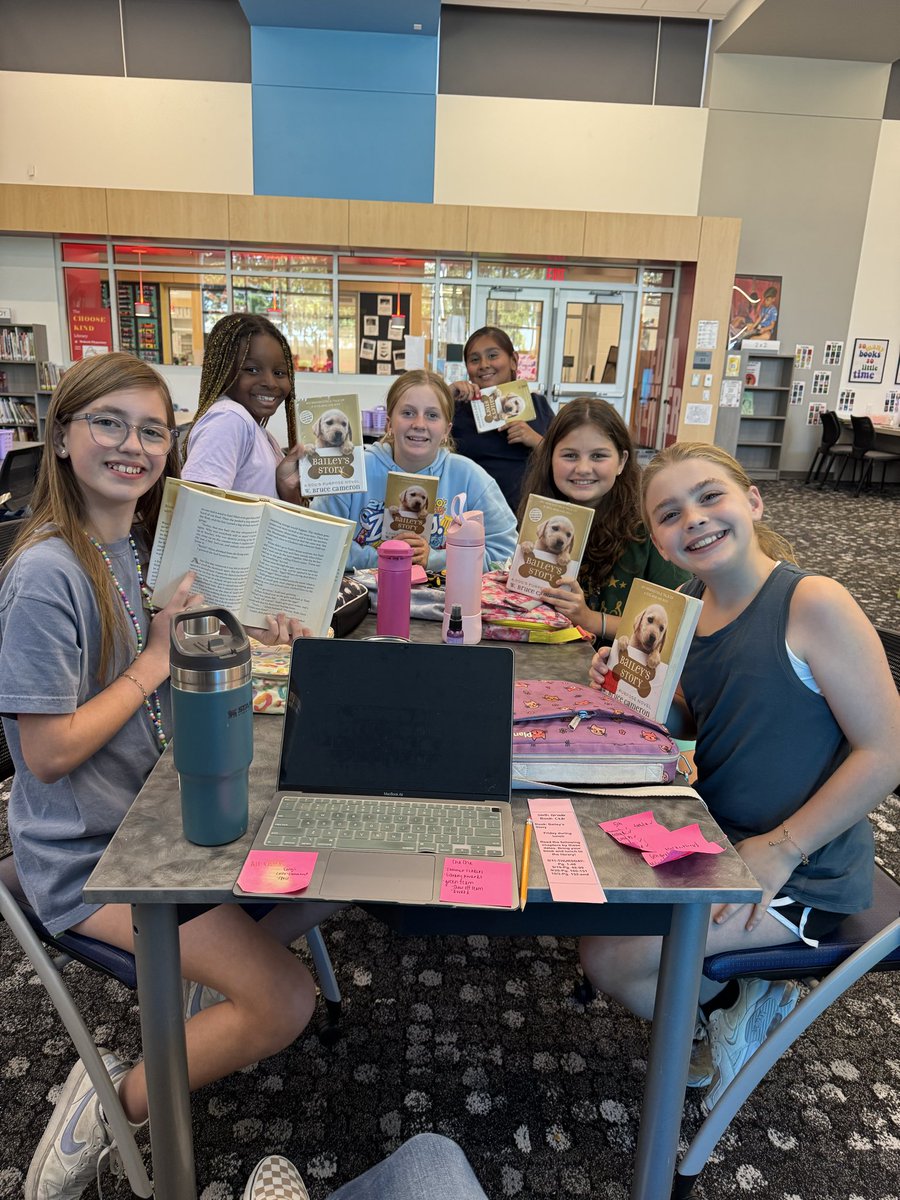 MohawkReads's tweet image. First round of book clubs ✅ It’s always a sad day when we finish a book, love getting to spend time in a small group setting with my Mohawk Readers! 🩷 #mohawkreads #librariesinrisd #risddreambig