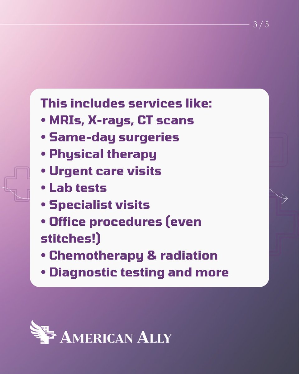 AmericanAllyIns's tweet image. “Outpatient” sounds simple but when it comes to your benefits, the definition matters...

With American Ally, outpatient benefits kick in right away with no deductible.

📲 Learn More: americanally.com 

#OutpatientExplained #RealCoverage #AmericanAlly #NoSurprises