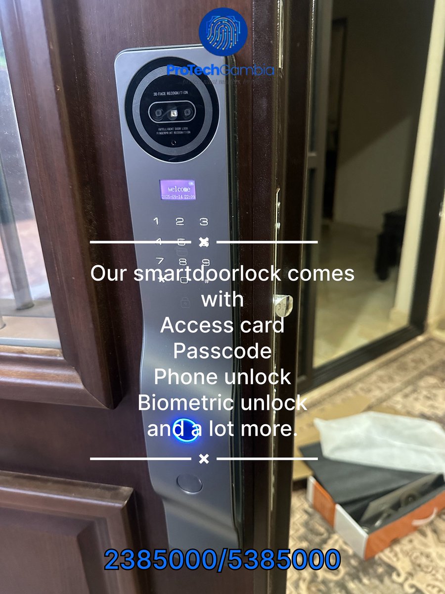 protech_gm's tweet image. 🌐 protechgambia.com

#protechgambia #protech #SmartHomeTech #DigitalKey #UpgradeYourHome #gambia #smartkey