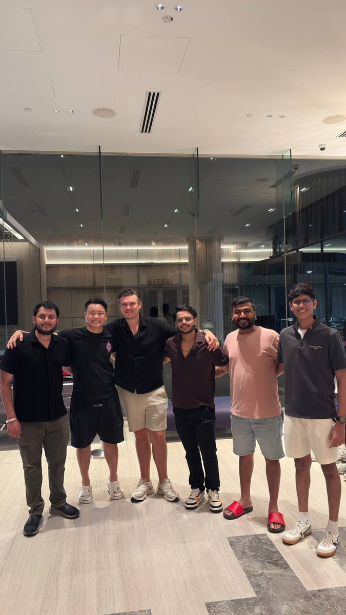 Had an amazing night at the #Token2049 party with the incredible <a href="/0xPolygon/">Polygon | POL</a> team! 🚀 
 @0xJDawes <a href="/0xsajal/">Sajal Agrawal</a> <a href="/ScarfaceFi/">Mayank Singhal</a> 

<a href="/0xPolygonEco/">Polygon Ecosystem</a>  #Singapore