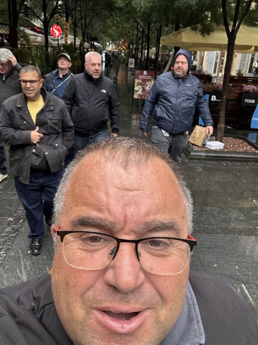 In the rain in Serbia. Hopefully our main man can rain the goals tomorrow. #millwall  <a href="/MIL0SEVIC/">Miodrag</a>