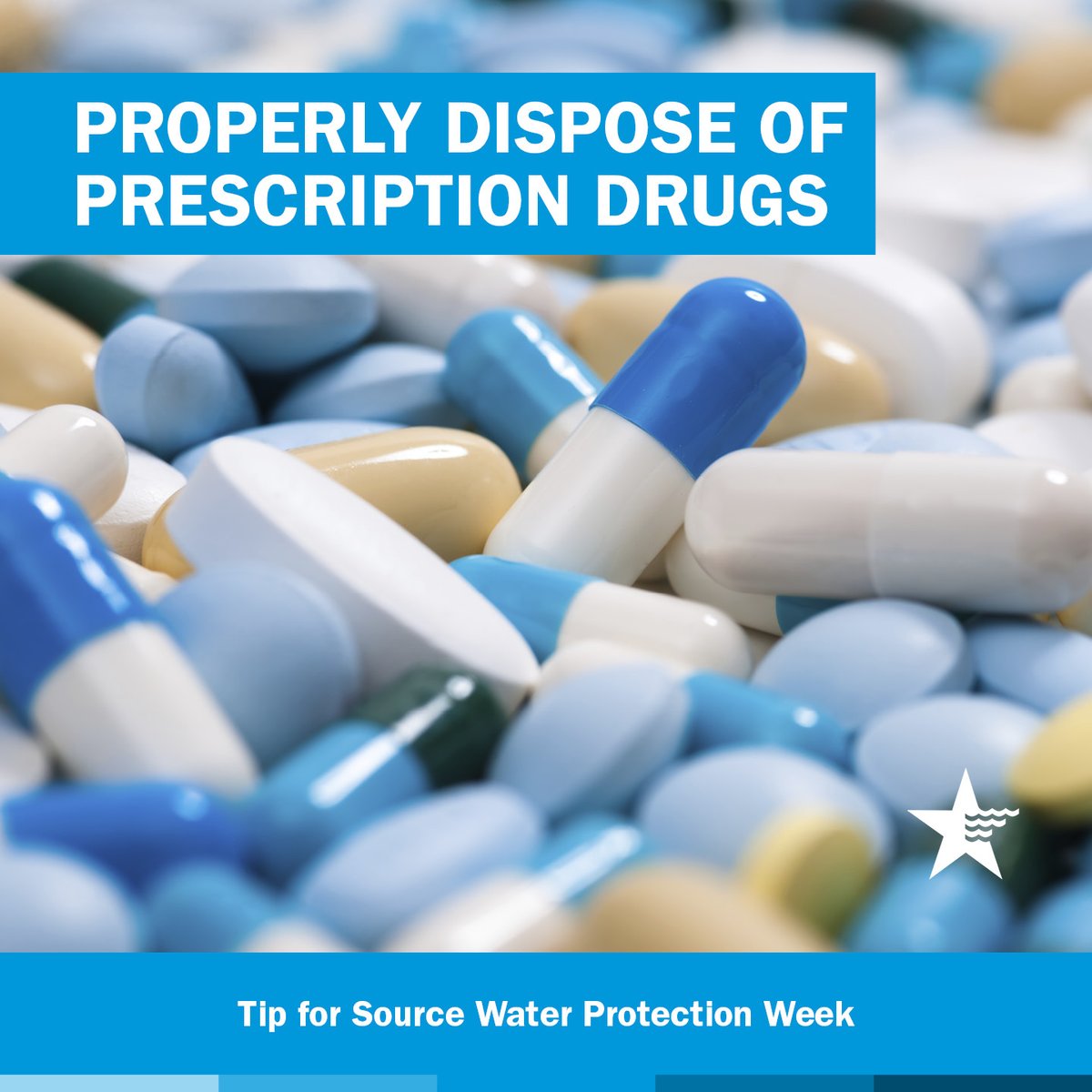 amwater's tweet image. #SourceWaterProtectionWeek Help protect source water all year round by disposing of prescriptions responsibly and volunteering your time in community activities to clean up water ways. 

💧For more tips, visit: amwater.com/corp/Water-Qua….
💧Learn more about source water protection:…