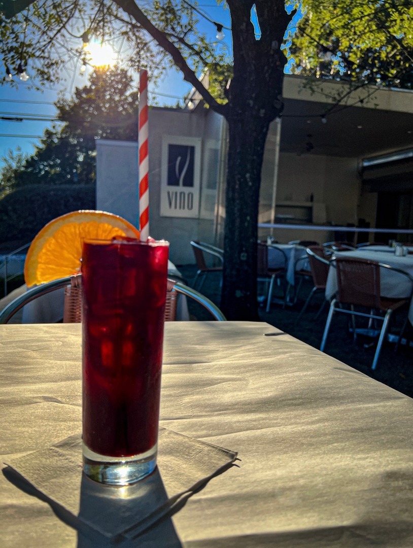 What better way to bring in the weekend (and October) than trying our new Pomegranate Sangria? She's our October drink of the month made with Lambrusco red wine and pomegranate liqueur, steeped in apples, oranges and cranberries. The perfect way to welcome fall!