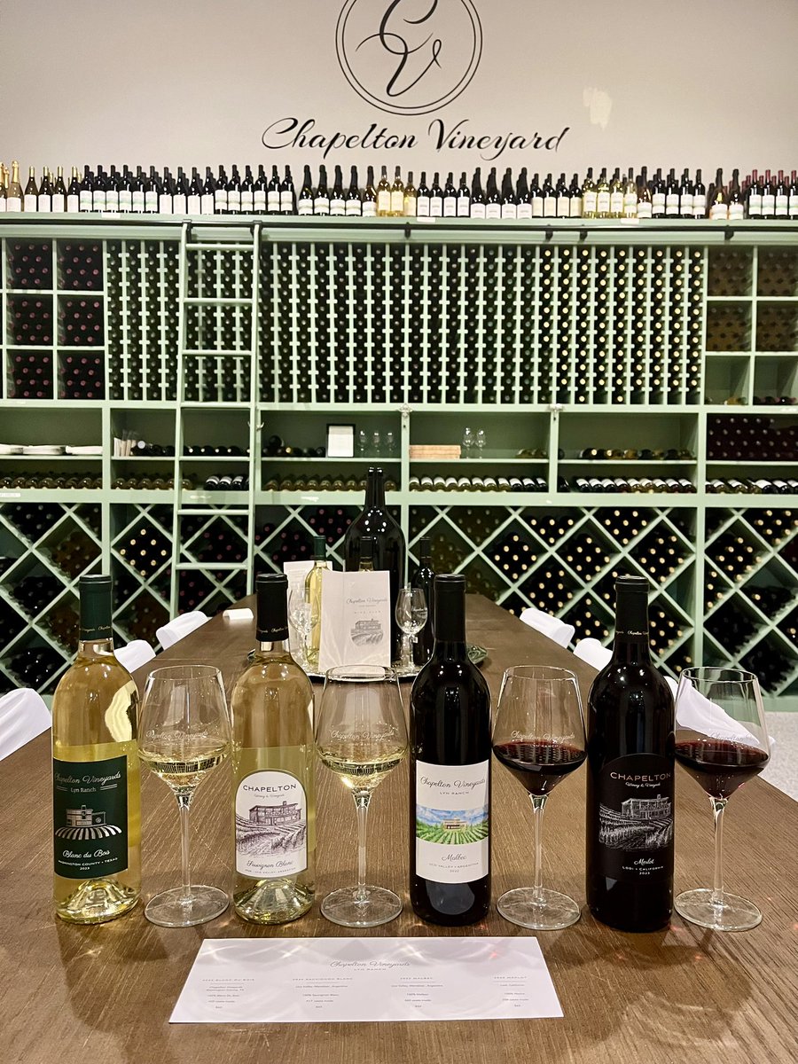 🍷 New tasting lineup just dropped! Fresh flavors, unique pairings &amp; the same warm vibes you love. Come sip, swirl &amp; savor something new at Chapelton Vineyards. 

#WineTasting #TexasWines #SipWithUs