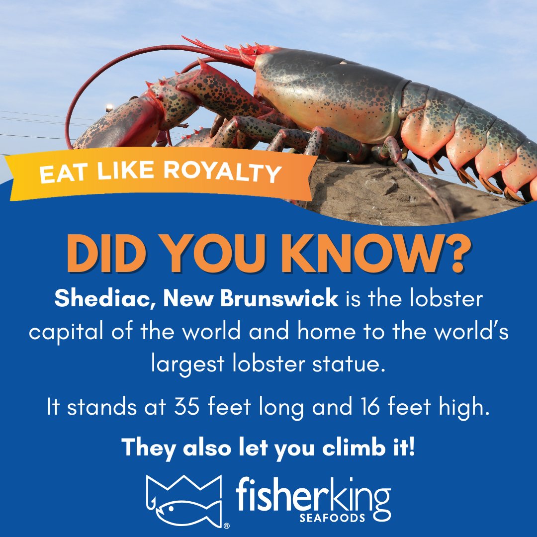 #DidYouKnowMonday 
#EatLikeRoyalty 🌊🦀🦞🦐🐟
