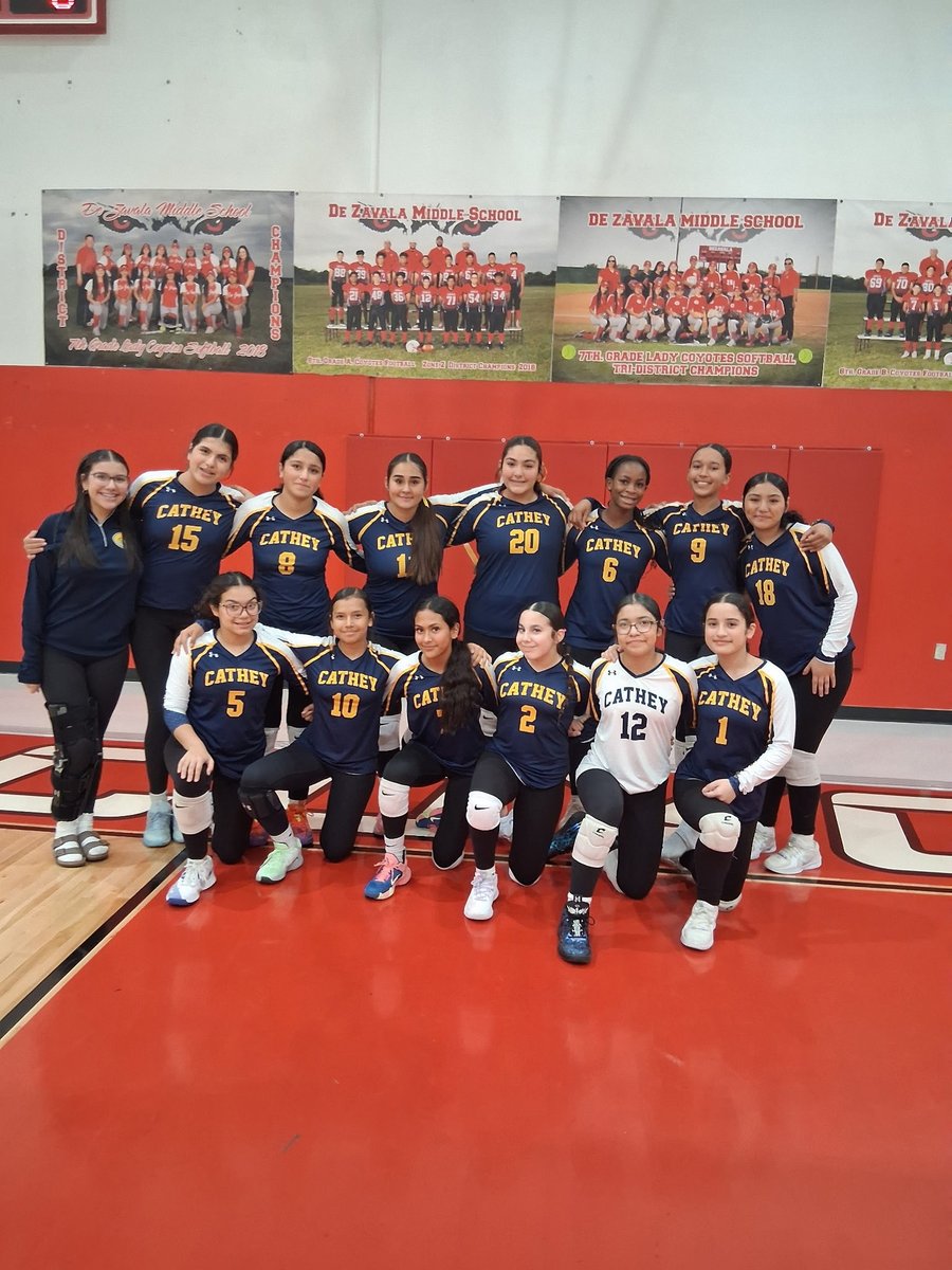 Athletics_CMS1's tweet photo. 👏🏐 Huge congratulations to our Lady Cobras! 🐍 All four of our volleyball teams came out on top last night with big wins over Zavala Middle School! 💪🔥
Proud of the hard work, teamwork, and dedication our athletes continue to show each week. #ALLIN. https://t.co/XtanmXMlCM