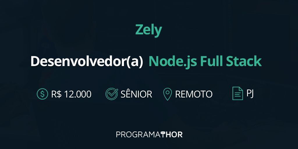 ProgramaThor's tweet image. {VAGA}
Desenvolvedor(a) Sênior Node.js Full Stack (REMOTO) 
shre.ink/STIO 

#vagati #dev #fullstack #node #react #remoto
