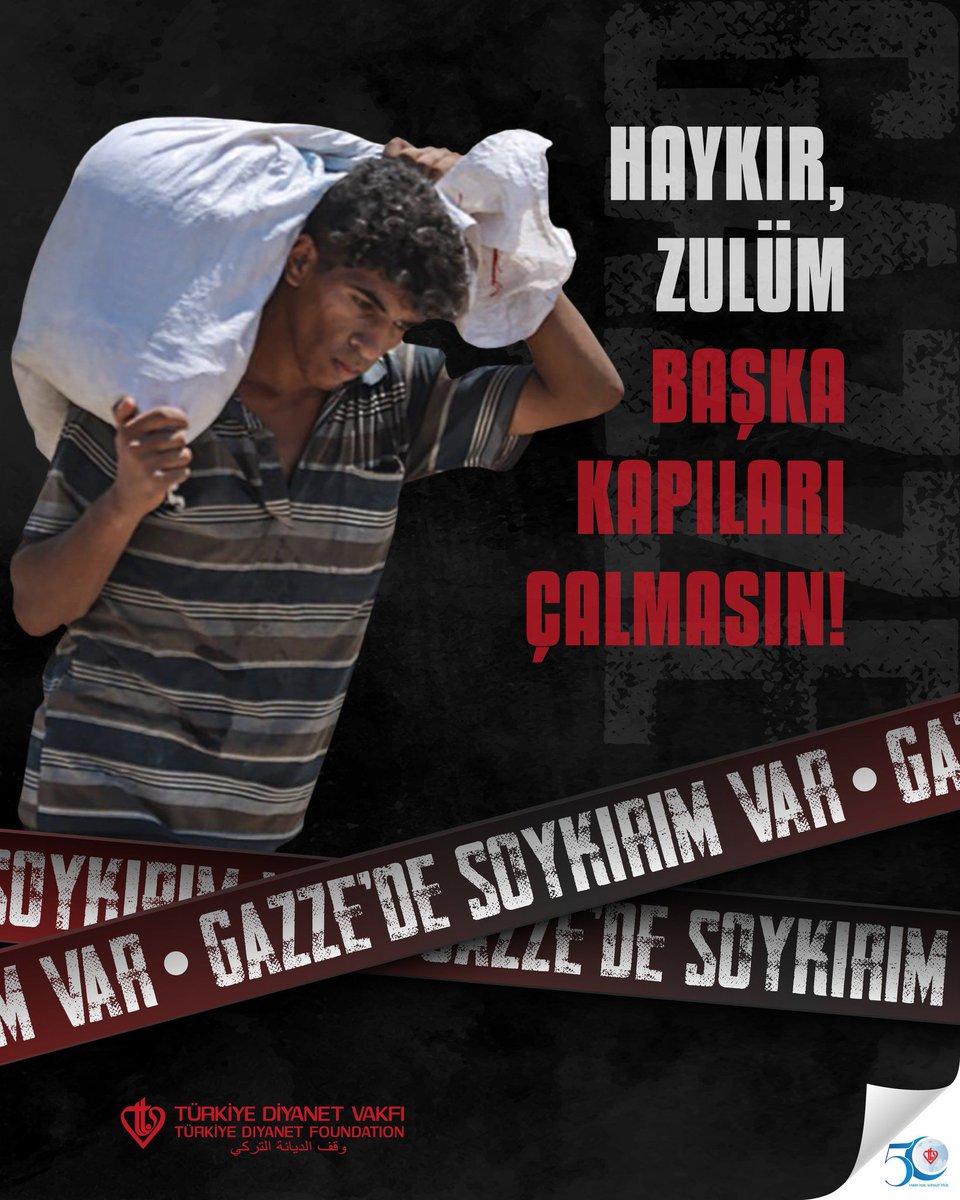 Haykır, zulüm başka kapıları çalmasın!

#GazzedeSoykırımVar