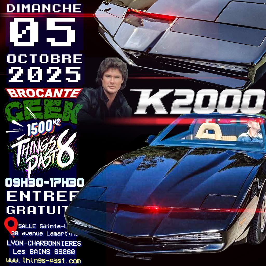 stereotypepast's tweet photo. 0️⃣5️⃣ / 1️⃣0️⃣ / 2️⃣5️⃣
✅ #TP8 /// BROCANTE GEEK & PoP Culture
💥 ENTRÉE 100% GRATUITE !
🚨 Événement exceptionnel au #thingspast 8 !
La légendaire K2000 (Knight Rider pour les puristes), la voiture culte des années 80, débarque à la Brocante Geek référence de la région Rhône-Alpes ! https://t.co/wTXcocT7PD
