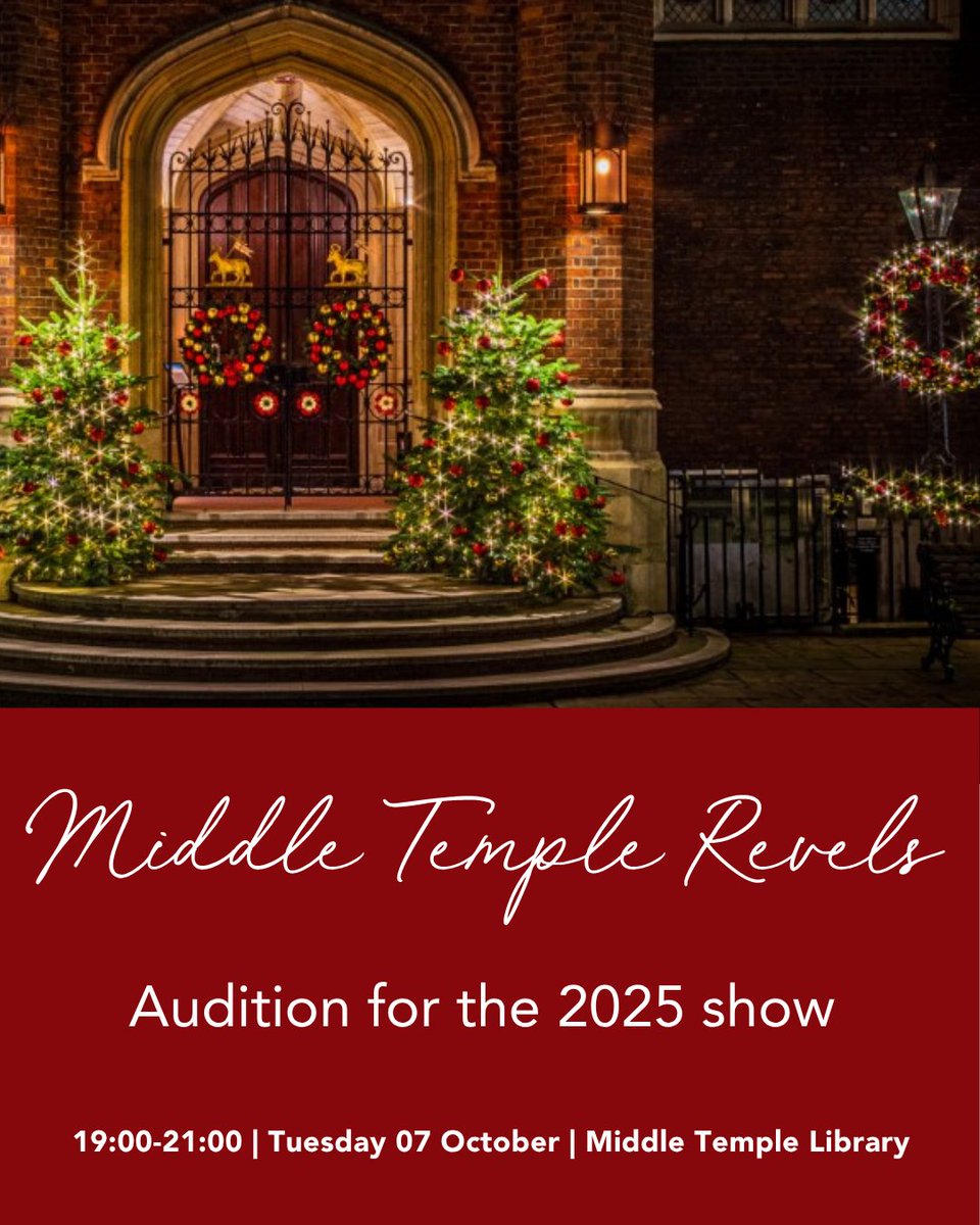 The Middle Temple Revels are a comedy revue of sketches and songs staged on two nights every December in Hall. If you're interested in being part of a historic Inn tradition, find out more here: loom.ly/jh4Yi58