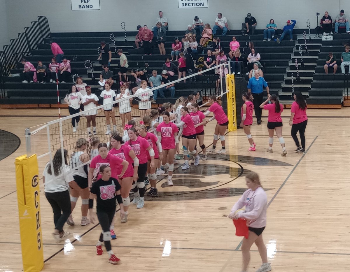 Volleyball drops both games to Cuba tonight at Cuba.  

Varsity:

Set 1:  15 -25 L
Set 2: 12-25 L
Set 3: 27-25 W
Set 4: 20-25 L

JV
Set 1: 9-25 L
Set 2: 24-26 L