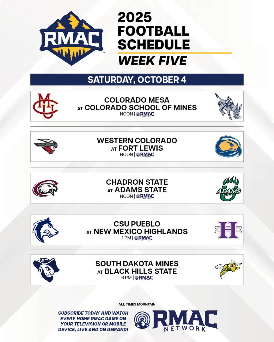 College football’s fourth most-played rivalry takes center stage when South Dakota Mines makes the 48-mile trip to face Black Hills State University in the 140th edition of the Black Hills Brawl at Lyle Hare Stadium in Spearfish, South Dakota. That game is the nightcap to the