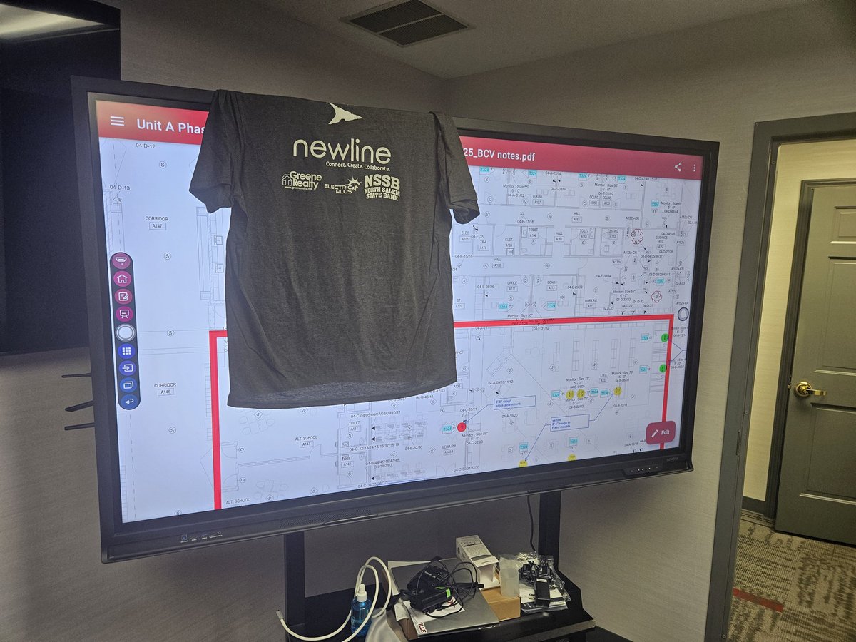bradertech's tweet image. Thanks goes out to all our partners to help make this year's staff appreciation shirts a possibility.  Shameless @NewlineIDEAMAX plug!   Thanks @MDietz_Newline. This panel has aided all construction planning!