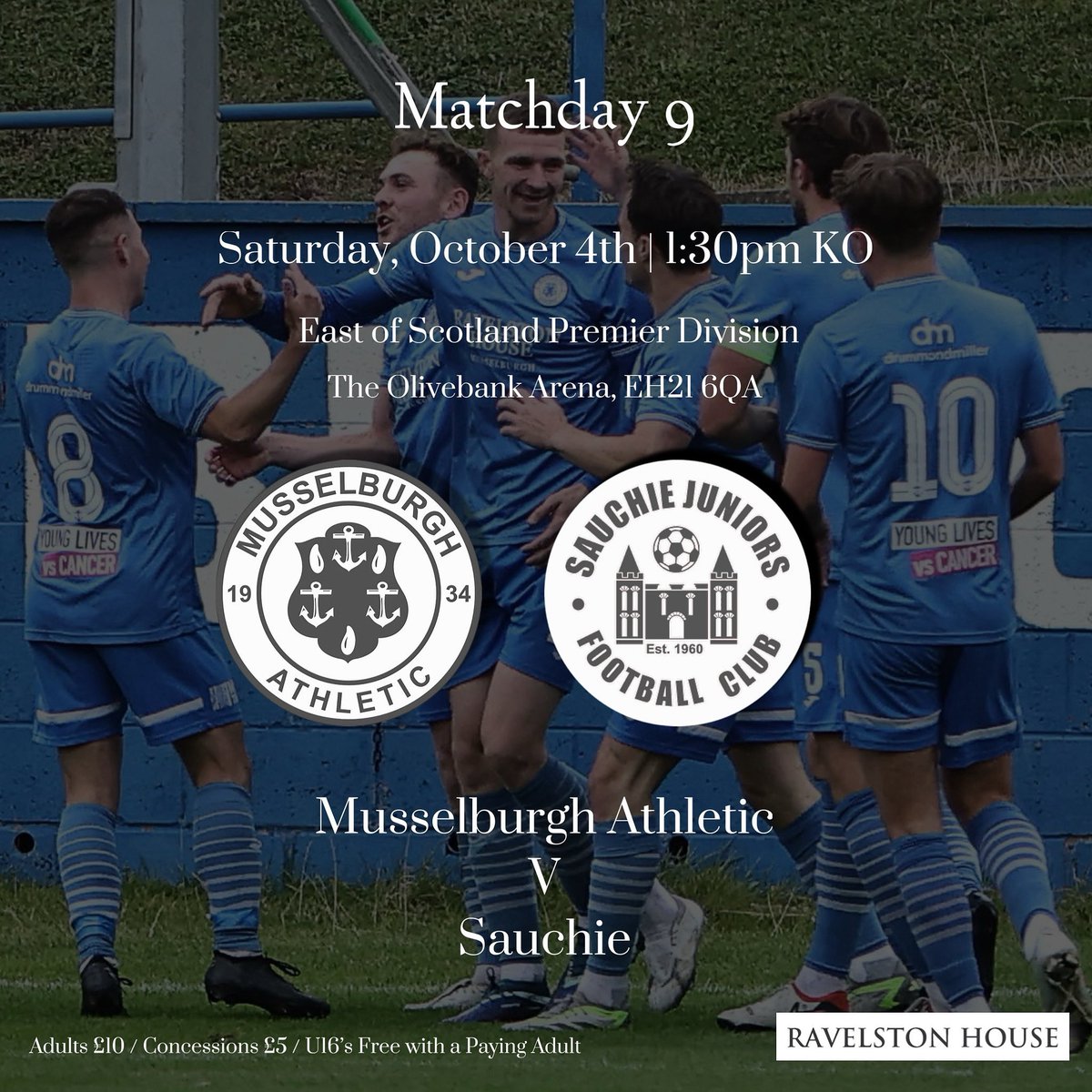 All roads lead to Olivebank tomorrow as we take on Sauchie at The Arena! Always a competitive game against the two sides and we’re sure tomorrow will be no difference.

Here’s hoping Storm Amy has little impact on the fixture and we can keep the good run going.

#MonTheBurgh 💙